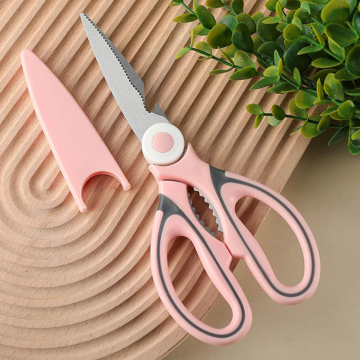 Ciseaux de cuisine en inox multifonctions avec protection | Coupe viandes et légumes ciseaux