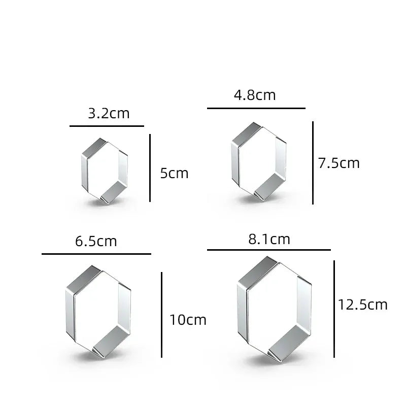 Emporte-pièces en métal rectangulaires - 12 pièces pour pâtisserie emportepieces