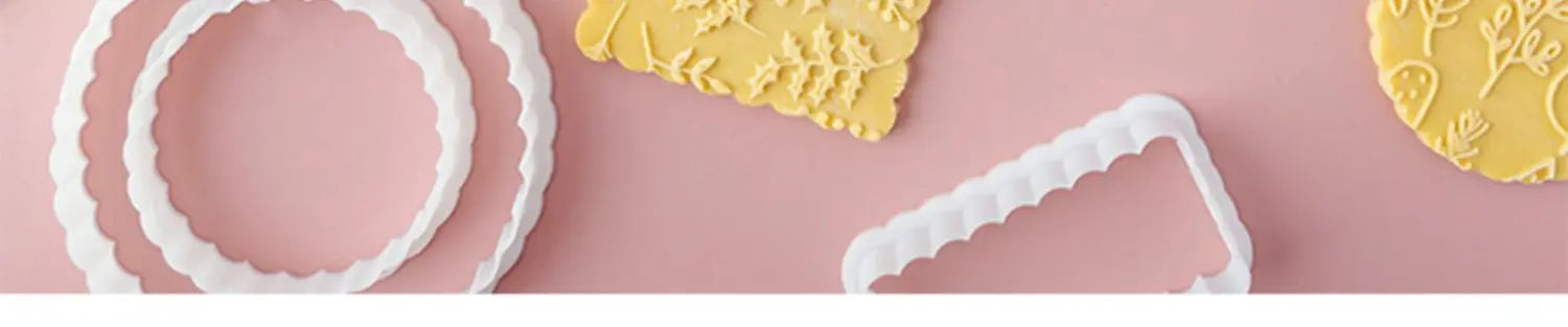 Emporte-pièces en Plastique - Set de 9 Formes Ondulées pour Gâteaux emportepieces