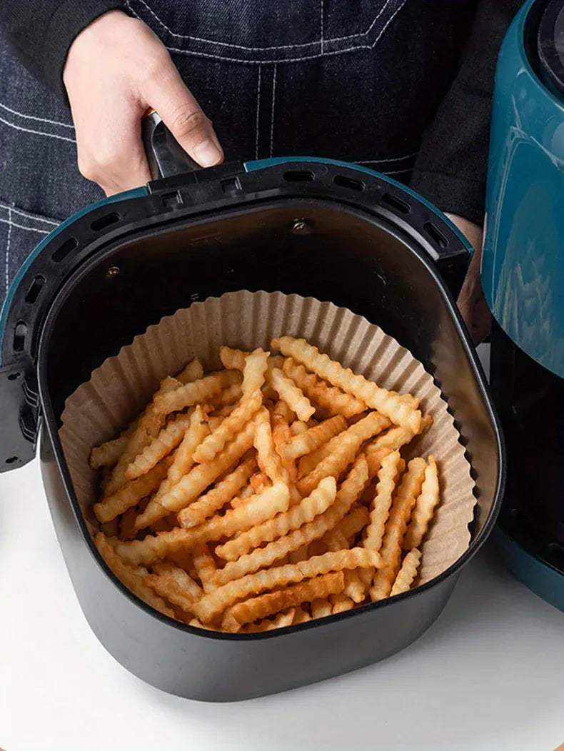Papier Cuisson Air Fryer Jetable Lot de 50 Antiadhésif 20 cm Air Fryer