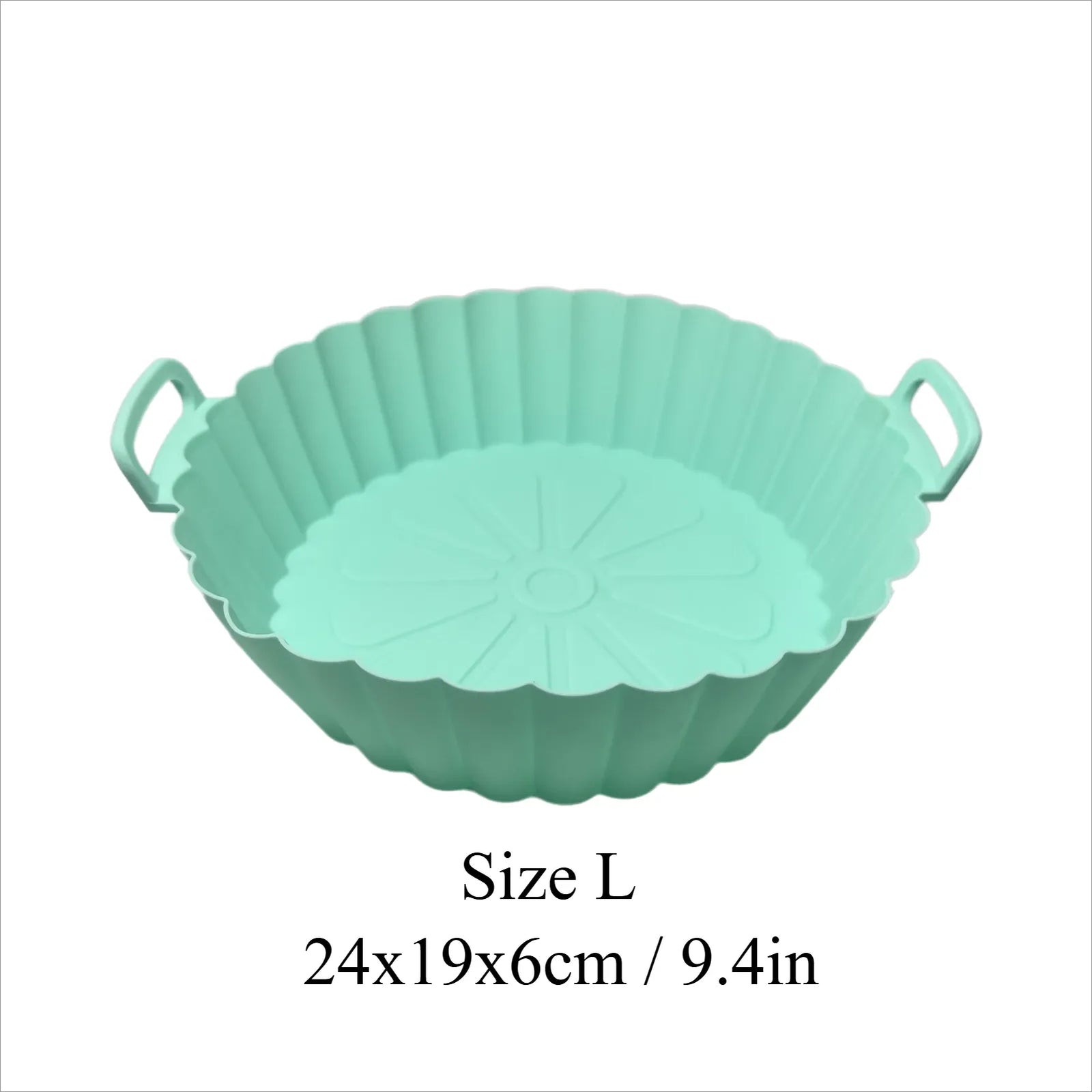 Moule Silicone Réutilisable Air Fryer Rond - Lot de 2 Pièces Air Fryer