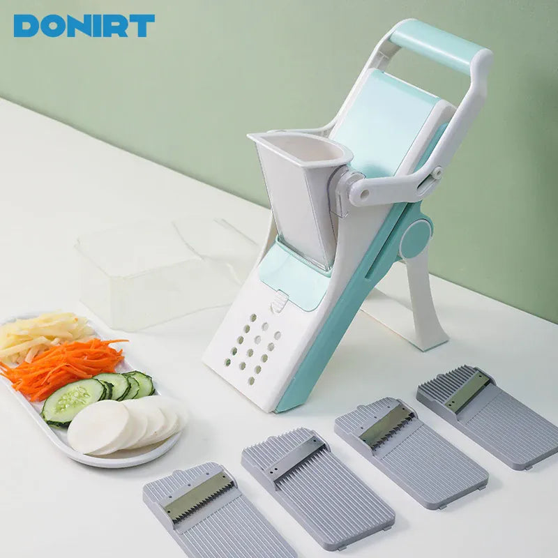 Mandoline Multifonction 5 Lames pour Légumes et Fruits Mandoline