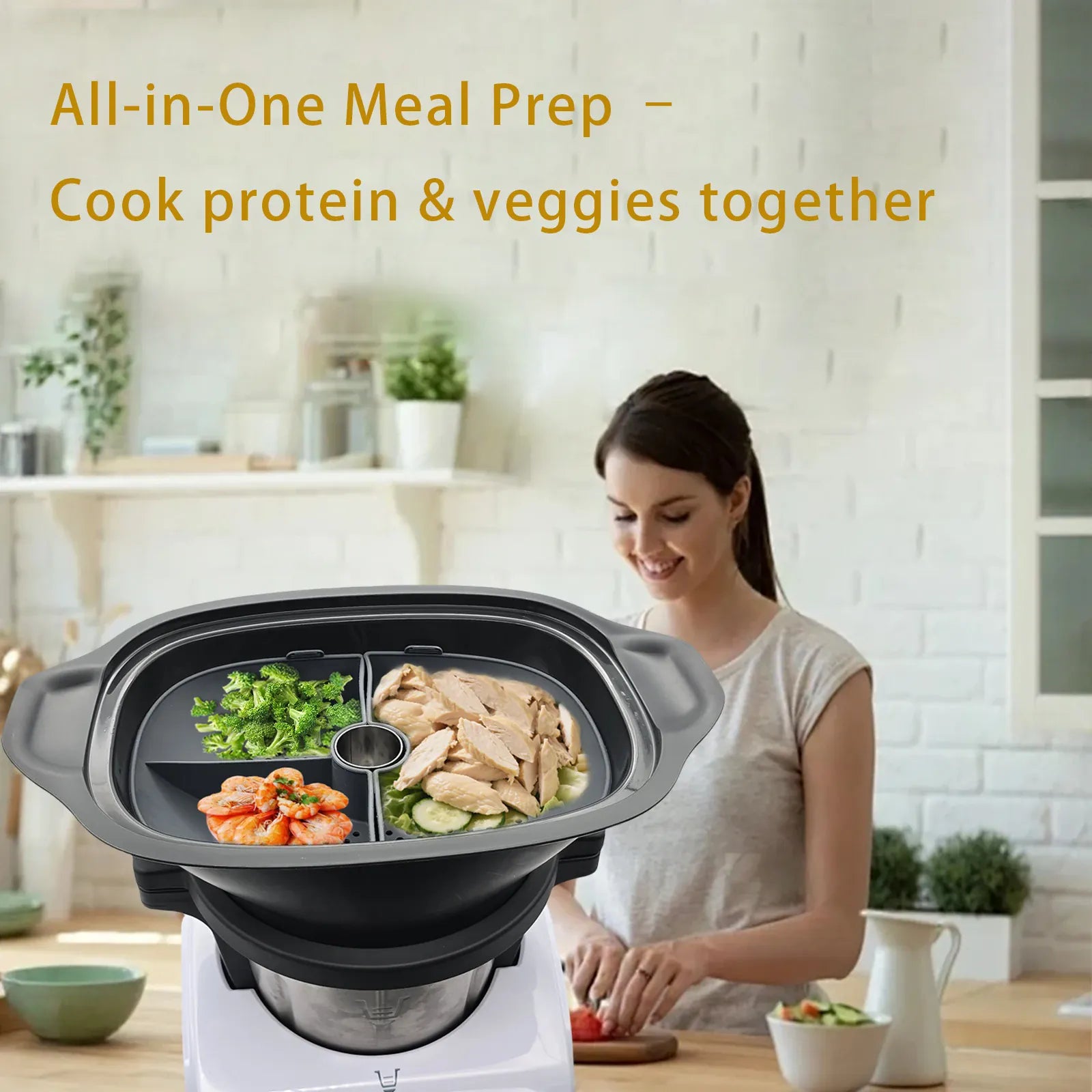 Accessoire Monsieur Cuisine Panier Vapeur Silicone - Compatible Connect Smart Trend Monsieur Cuisine