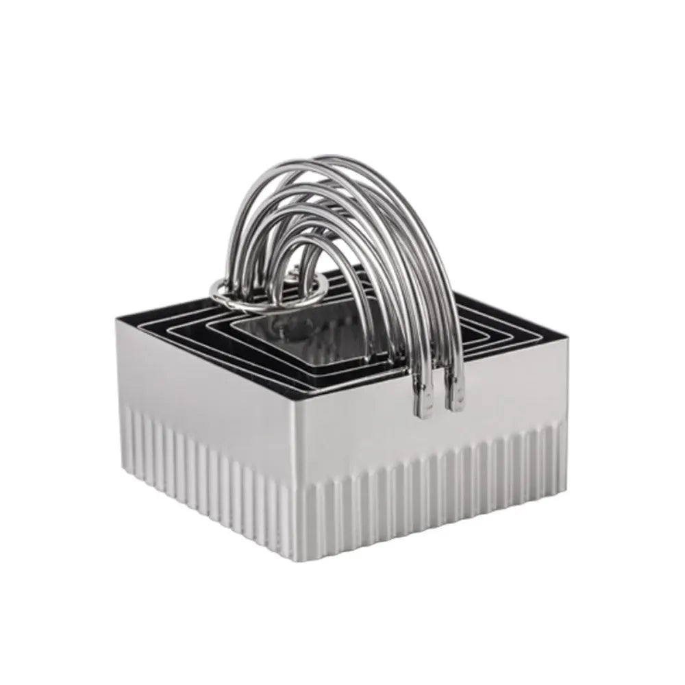 Set de 5 Emporte-Pièces Ronds et Carrés en Acier Inoxydable emportepieces