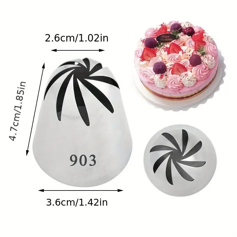 Douilles à pâtisserie en acier inoxydable - 4 styles pour décoration cupcakes douillepoche