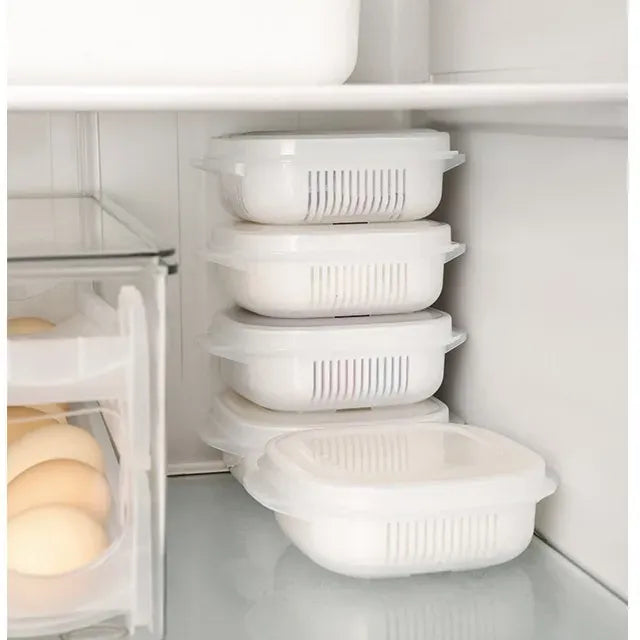 Bac de Conservation Alimentaire 31 Pièces Hermétique pour Frigo