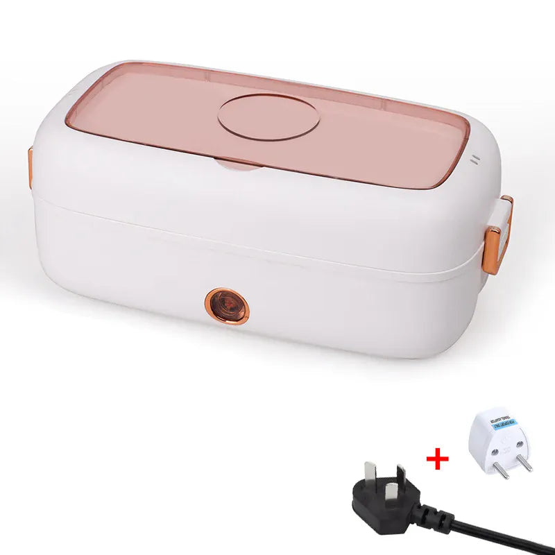 Lunch Box Chauffante Électrique 800 ml — Cuve Inox, 70 °C, USB et Secteur 220 V lunchboxchauf