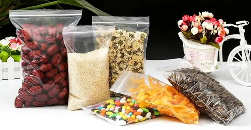 Sachets Zip Alimentaires Hermétiques - Lot de 50 pièces 20x30 cm