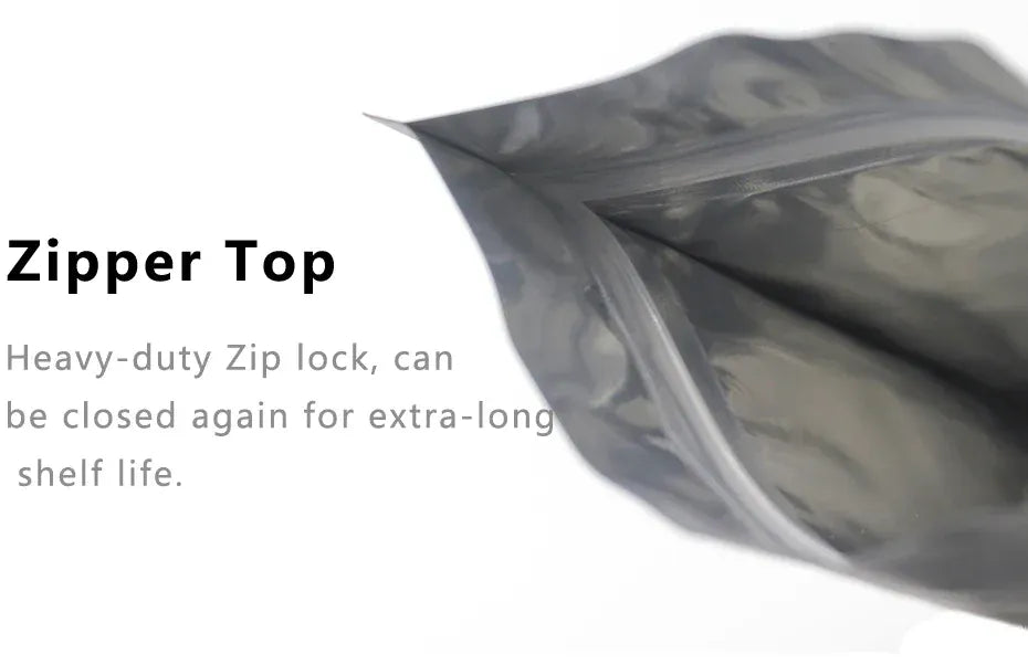 Sachets Zip Alimentaires Hermétiques - Lot de 50 en Aluminum