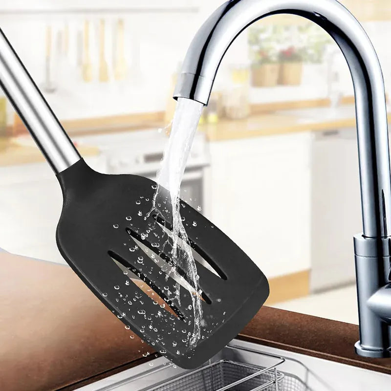 Set Spatules Silicone 1/2 pièces Résistantes à la Chaleur pour Cuisine spatule en silicone