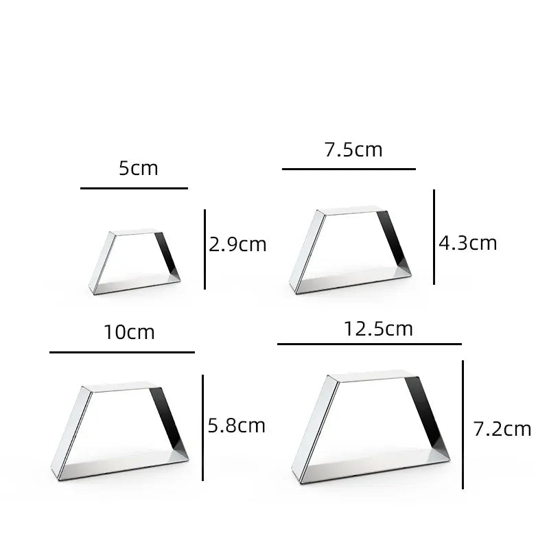 Emporte-pièces en métal rectangulaires - 12 pièces pour pâtisserie emportepieces