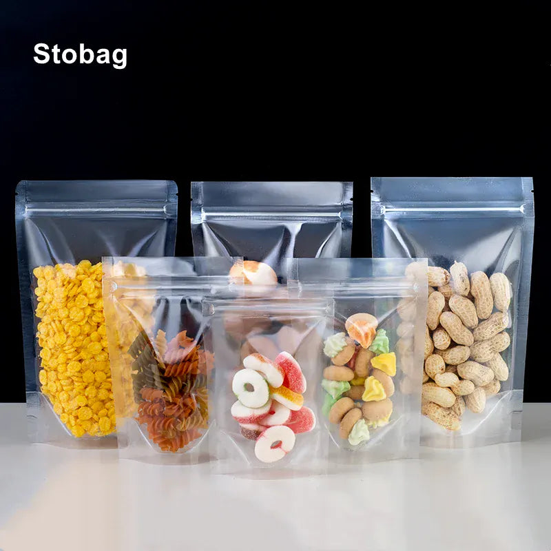 Sachets Zip Alimentaires Transparent - Lot de 50 pièces 20x30cm