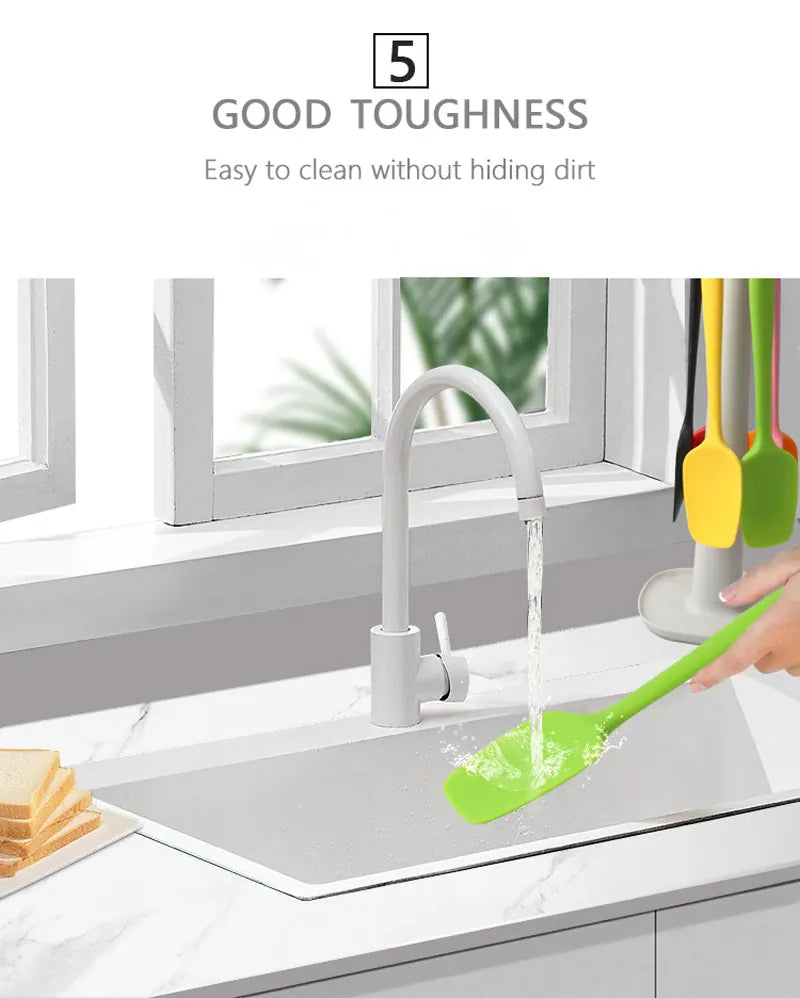 Spatule Silicone 21cm Résistante à Haute Température | Non-adhésive spatule en silicone