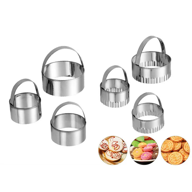 Set de 3 Emporte-Pièces en Acier Inox pour Biscuits et Pâtisseries emportepieces