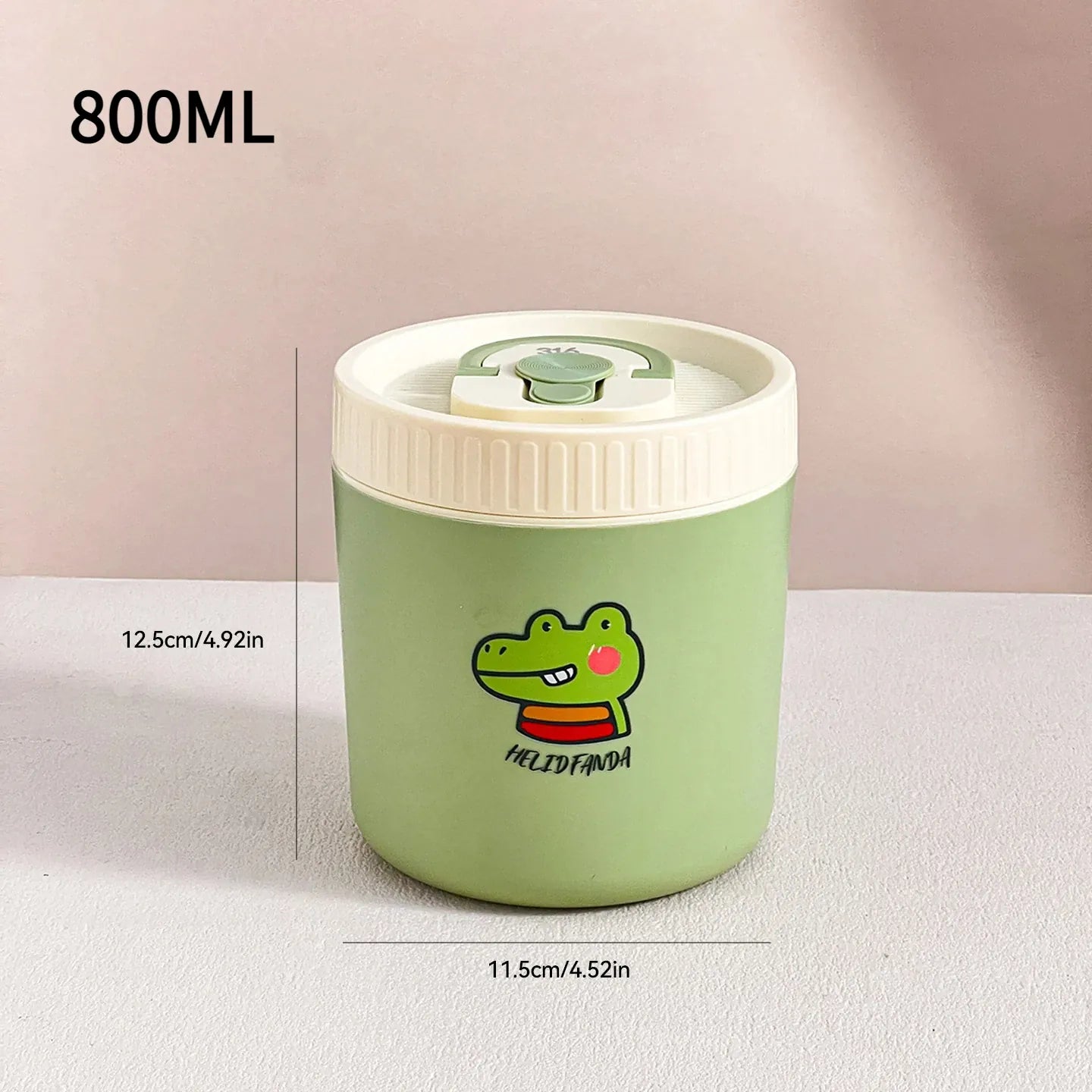 Ensemble de 2 Lunchbox cylindriques isothermes pour enfants (1 litre) Lunchbox