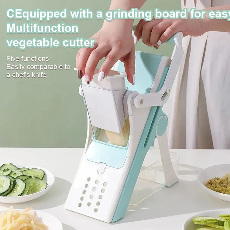 Mandoline Multifonction 5 Lames pour Légumes et Fruits Mandoline