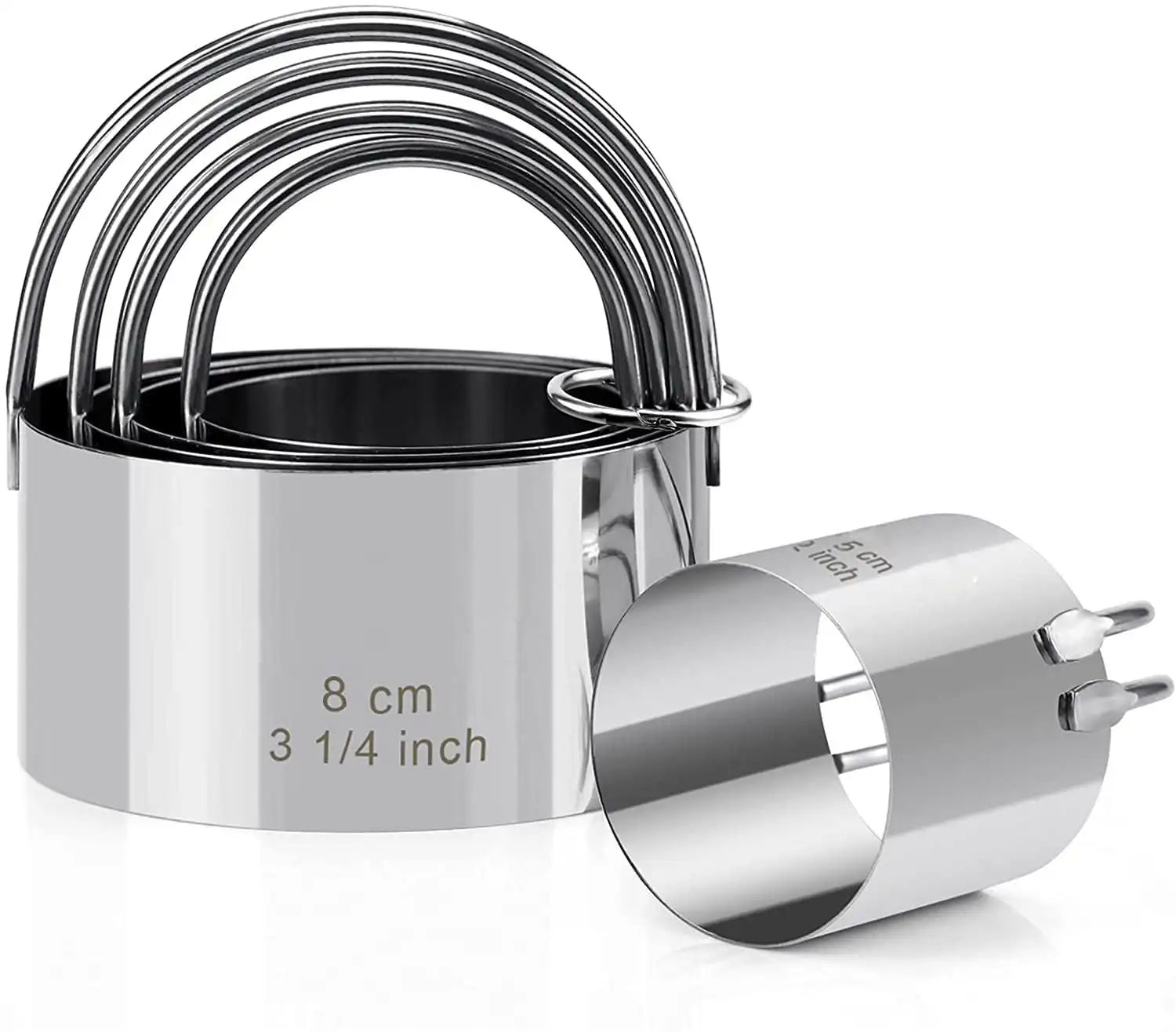 Emporte-pièces à biscuits en acier inoxydable - Set de 5 pièces emportepieces
