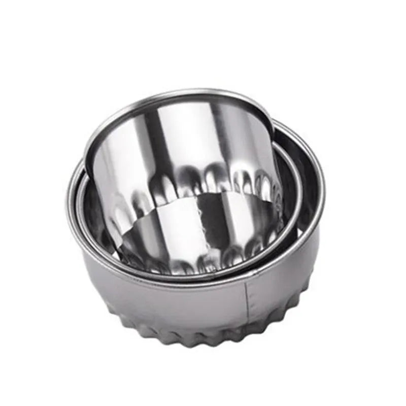 Emporte-pièces à pâtisserie en acier inoxydable - Set de 3 pièces emportepieces