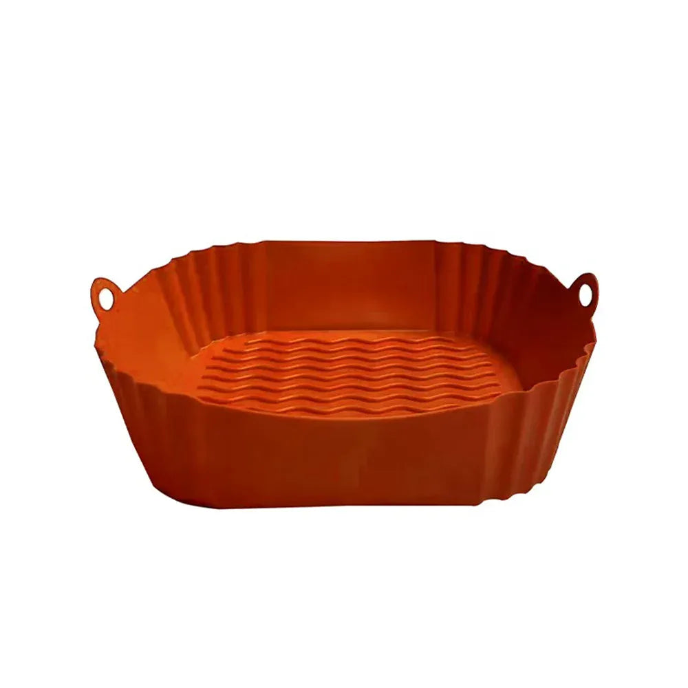 Moule Silicone Air Fryer Réutilisable Rectangulaire - Lot de 2 Pièces Air Fryer