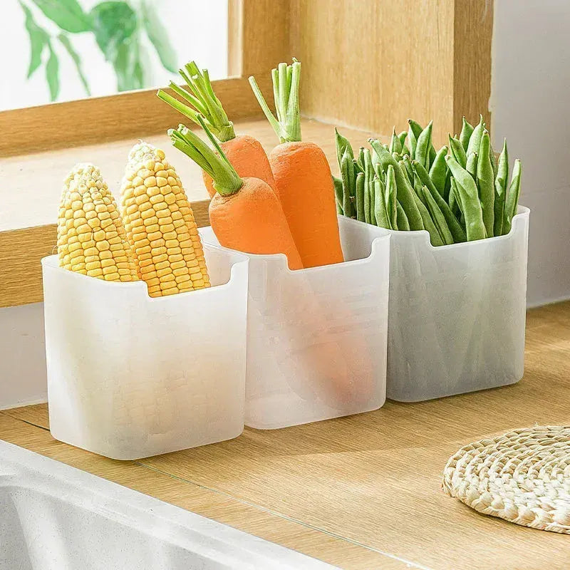 Bac de Rangement Frigo 15 Pièces Organisateur Alimentaire Empilable