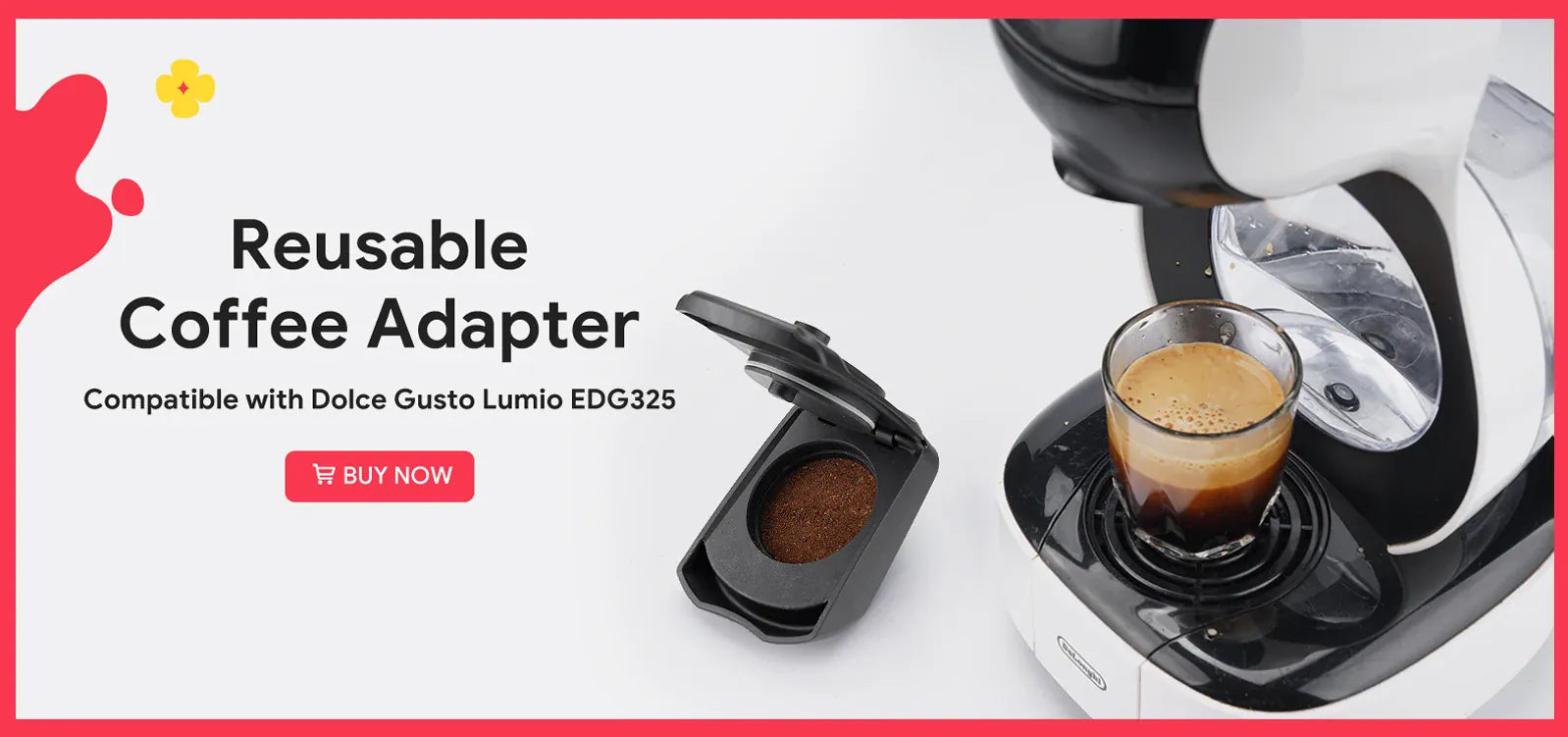 Adaptateur Capsule Réutilisable Compatible Dolce Gusto — Café Moulu ou Nespresso capsule