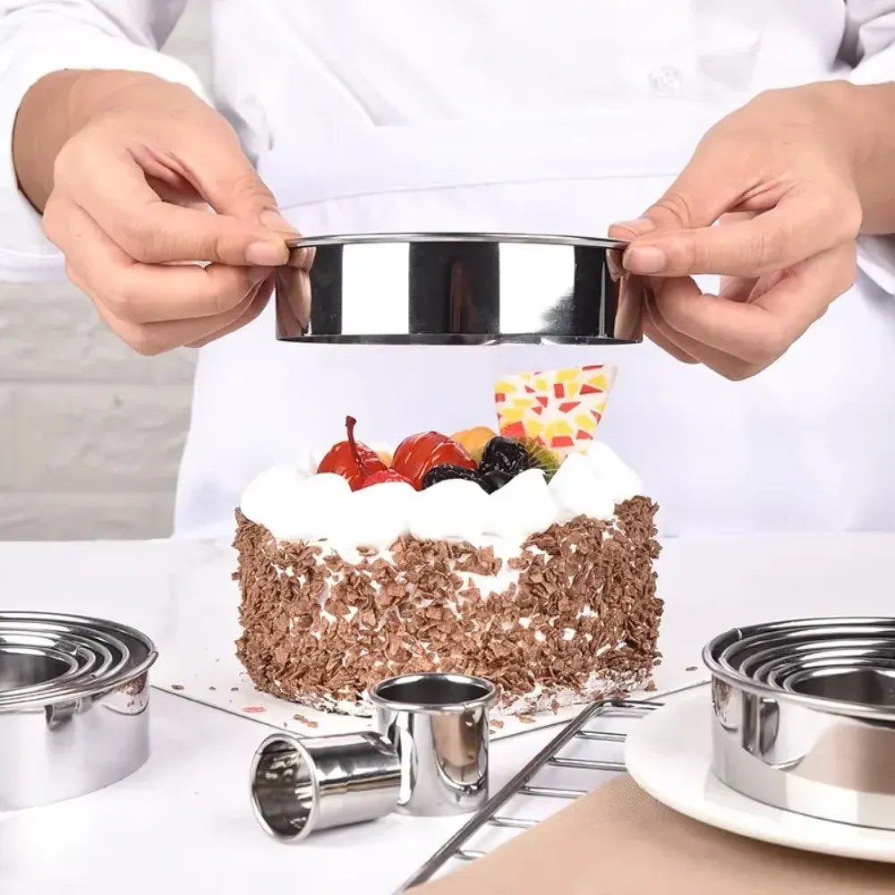 Ensemble de 11 emporte-pièces ronds en acier inoxydable pour pâtisserie emportepieces