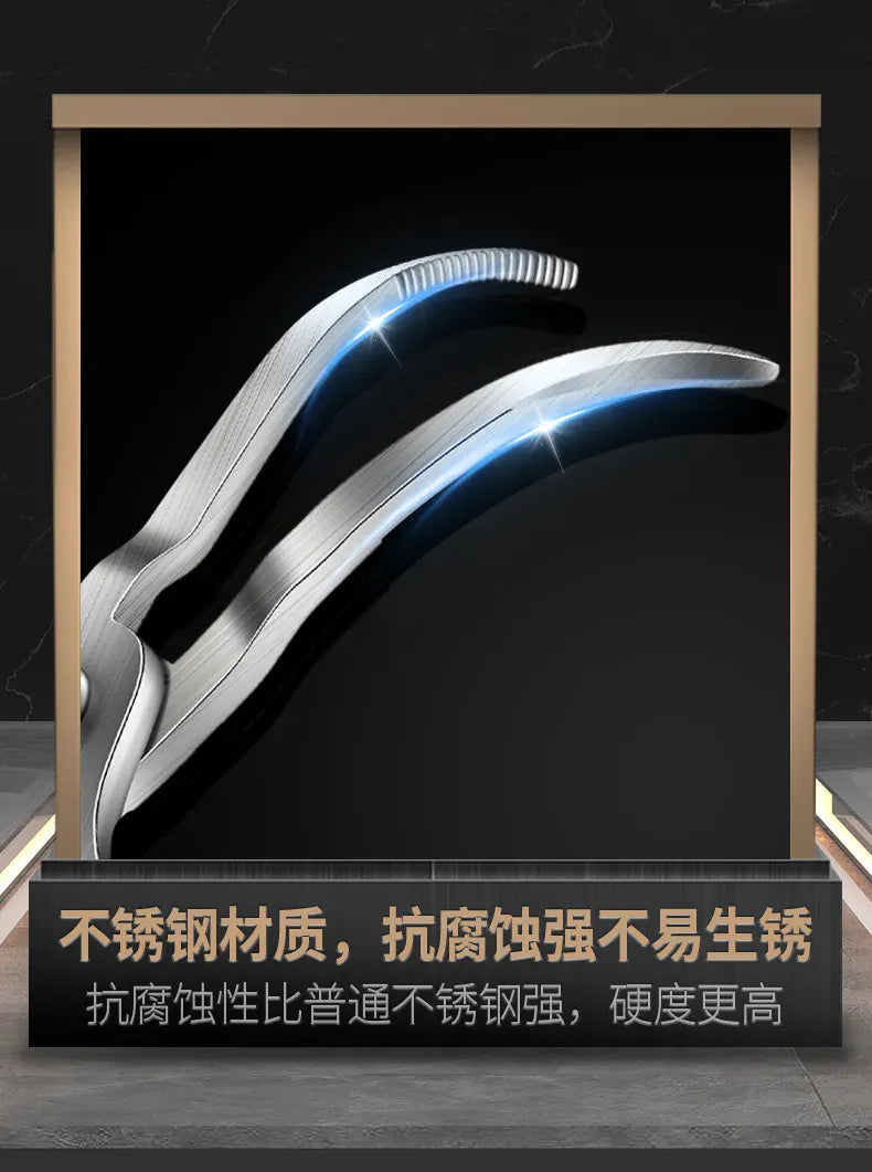 Ciseaux de cuisine ergonomiques en acier inoxydable pour désosser ciseaux