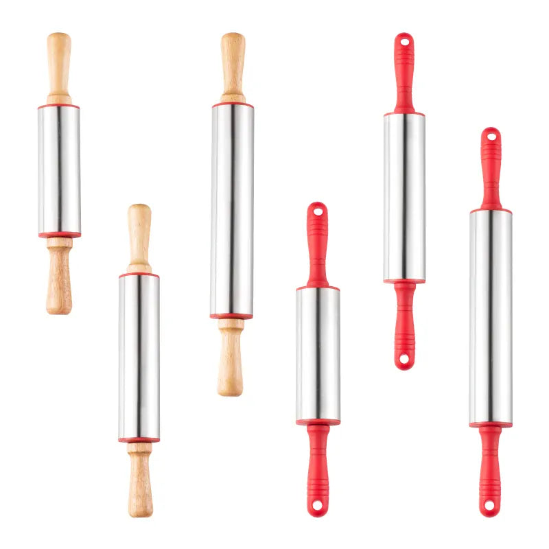 Rouleau à pâtisserie en acier inoxydable pour biscuits et tartes rouleaupatisserie