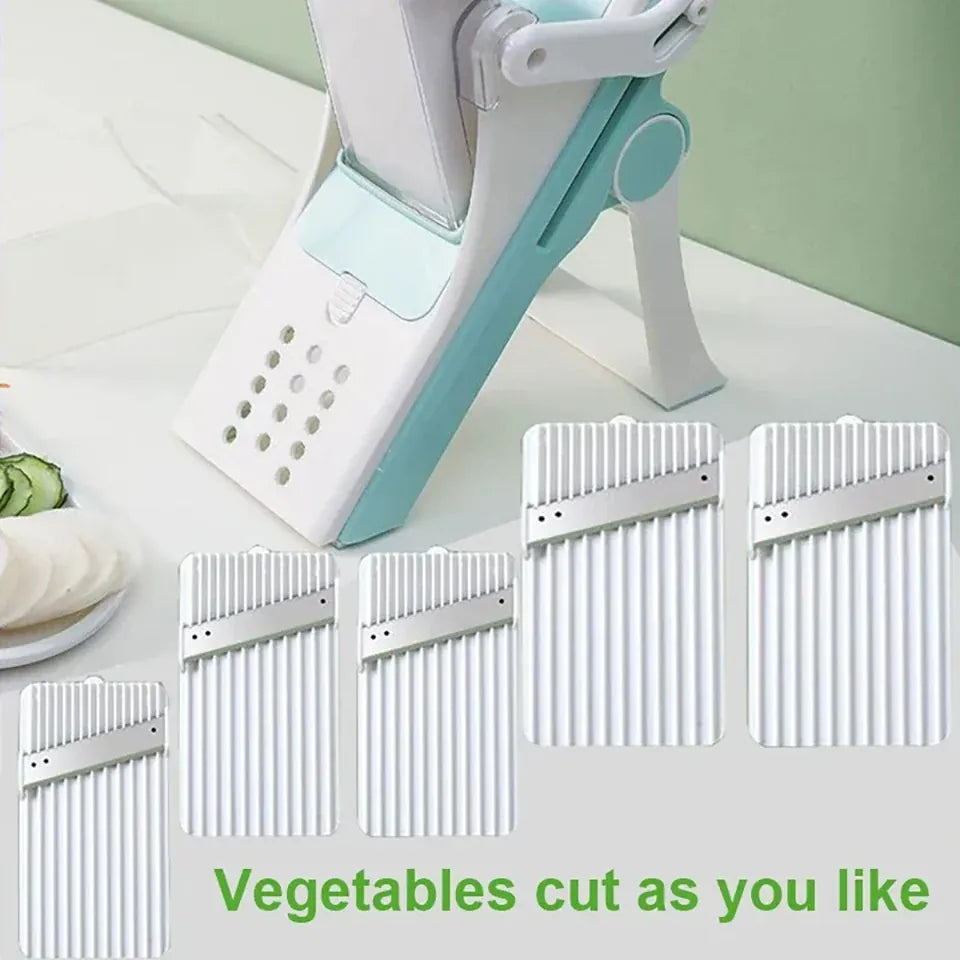 Mandoline Multifonction 5 Lames pour Légumes et Fruits Mandoline