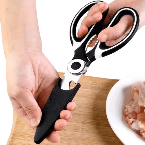 Ciseaux de cuisine inox multifonctions pour couper viandes et os ciseaux