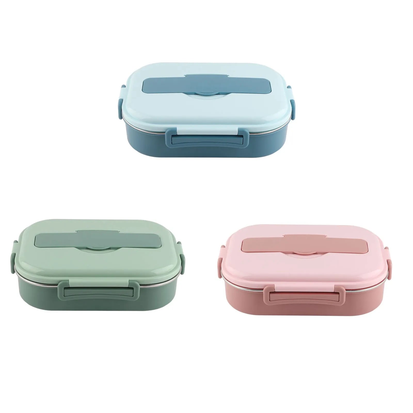 LunchBox Inox — 4 Compartiments, Bol à Soupe 300 ml, Isolation par Eau Chaude lunchbox