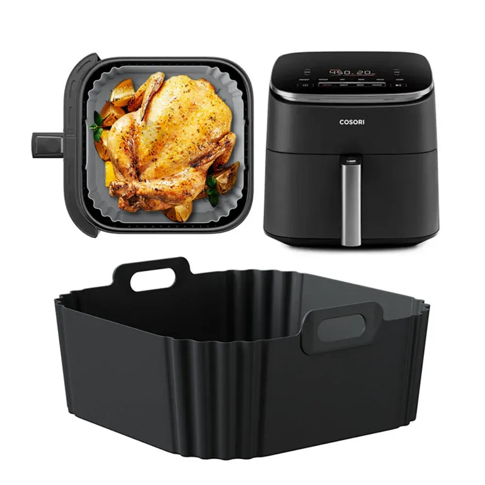 Moule Silicone Air Fryer Réutilisable 225 cm pour Friture 5-8QT Air Fryer