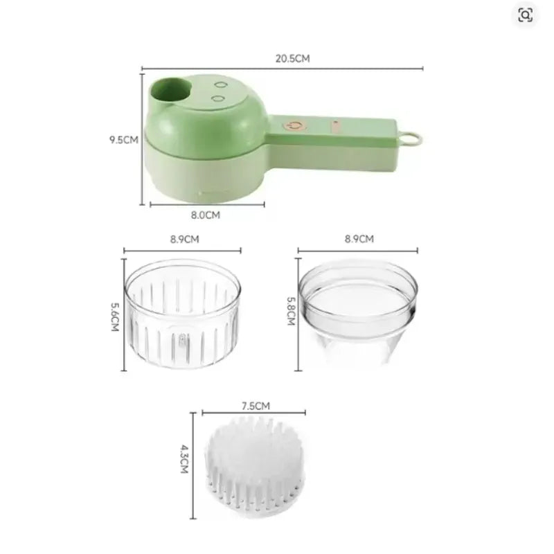 Presse-Ail Électrique Sans Fil Rechargeable USB — Hachoir + Trancheuse presseail