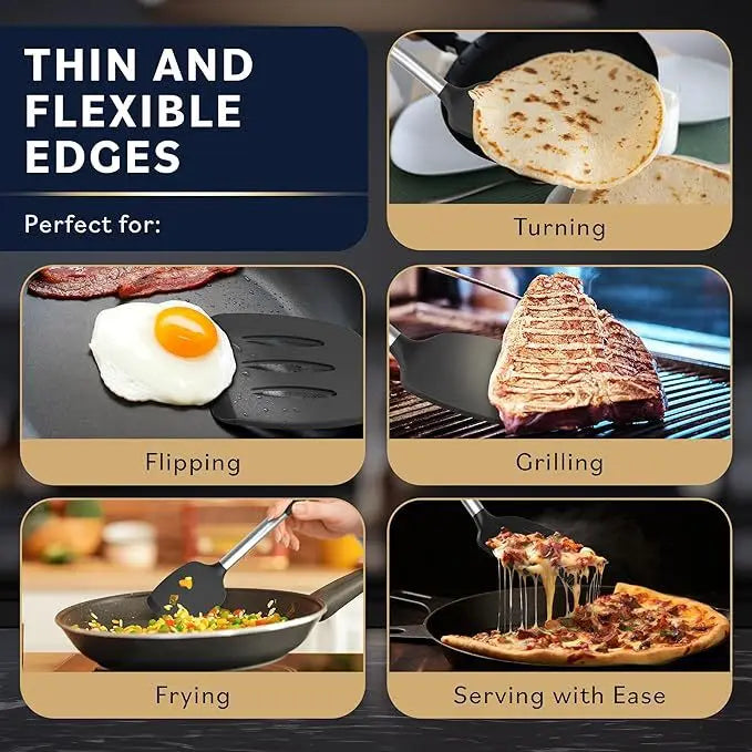 Set Spatules Silicone 1/2 pièces Résistantes à la Chaleur pour Cuisine spatule en silicone