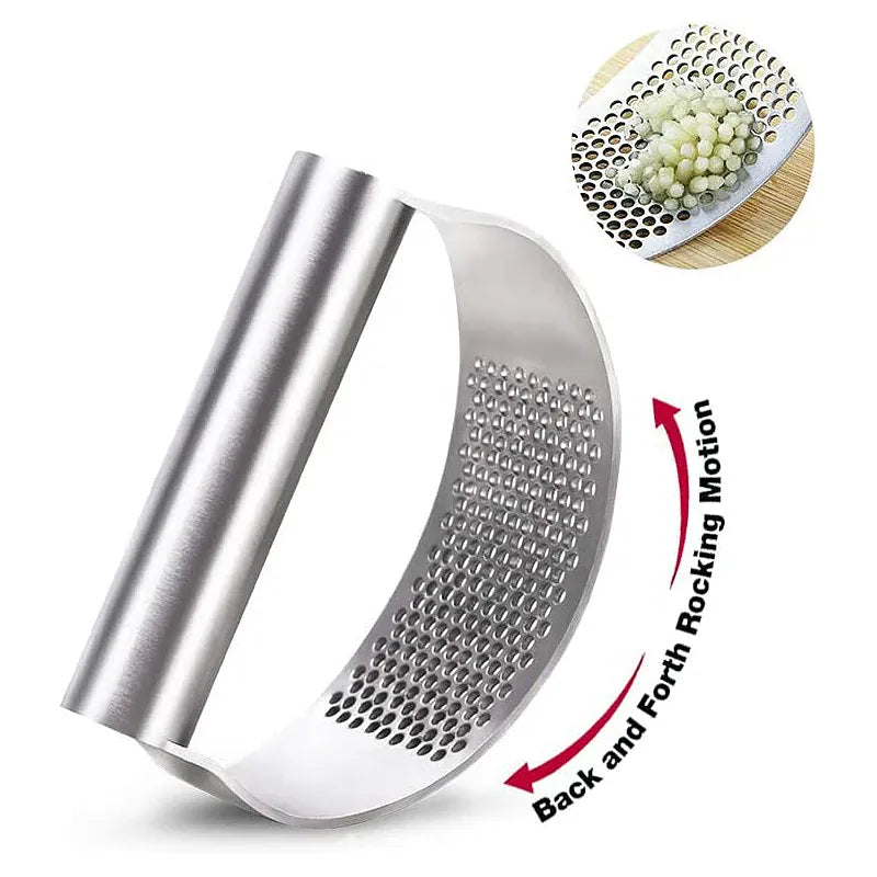 Presse-Ail Inox Manuel avec Éplucheur | Outil de Cuisine Pratique presseail