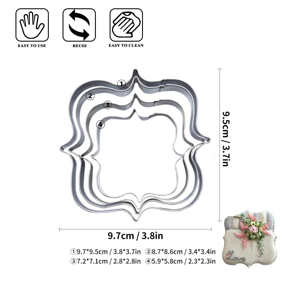Emporte-pièces en acier inoxydable 34 pièces - Formes variées pour pâtisserie emportepieces