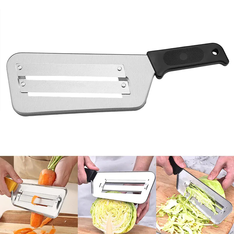 Coupe-légumes Inox Multifonction avec Poignée | Slicer de Chou Coupe Légumes
