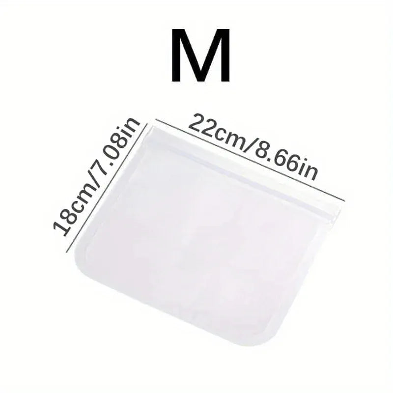 Sachets Silicone Réutilisables Anti-Fuite - Lot de 10 pièces