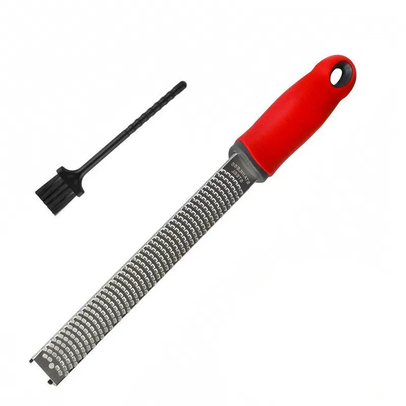 Zesteur en Acier Inoxydable pour Agrumes et Fromage | Avec Brosse zesteur