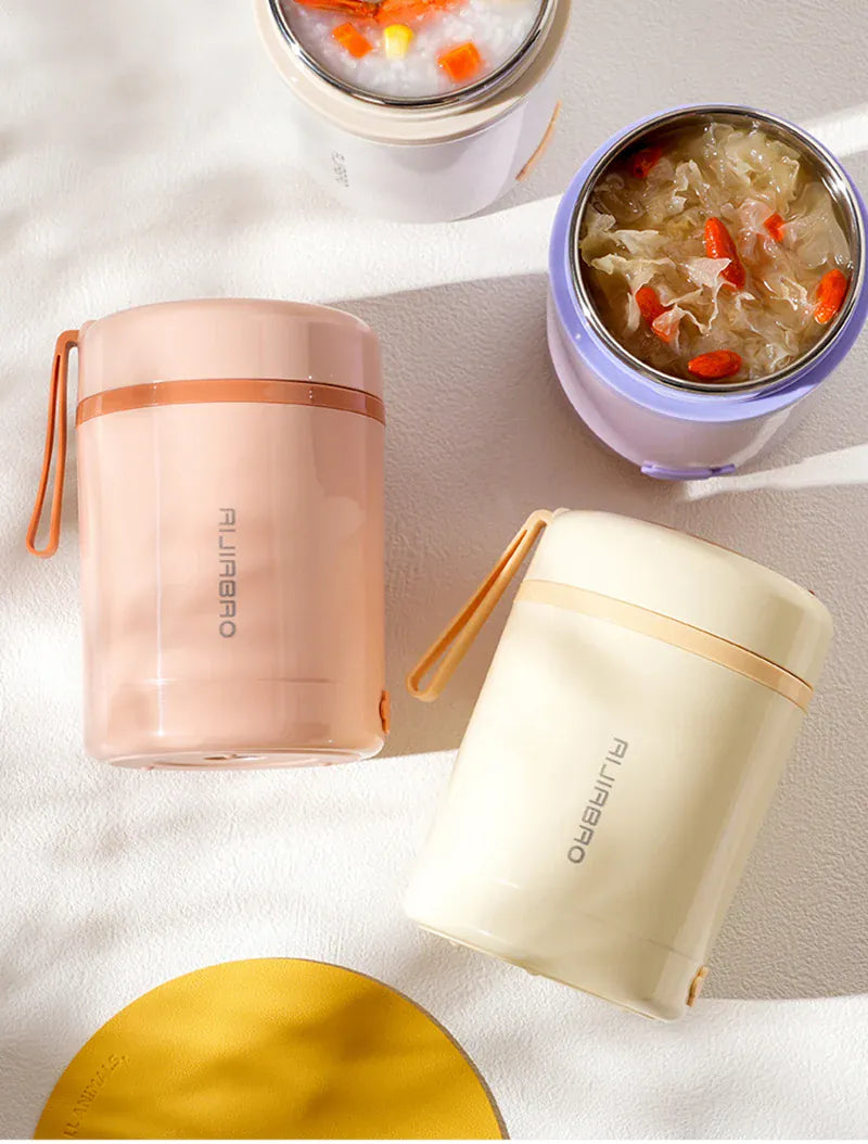 Lunchbox Chauffante USB 600 ml — Acier Inoxydable 304, 60 °C, Étanche lunchboxchauf