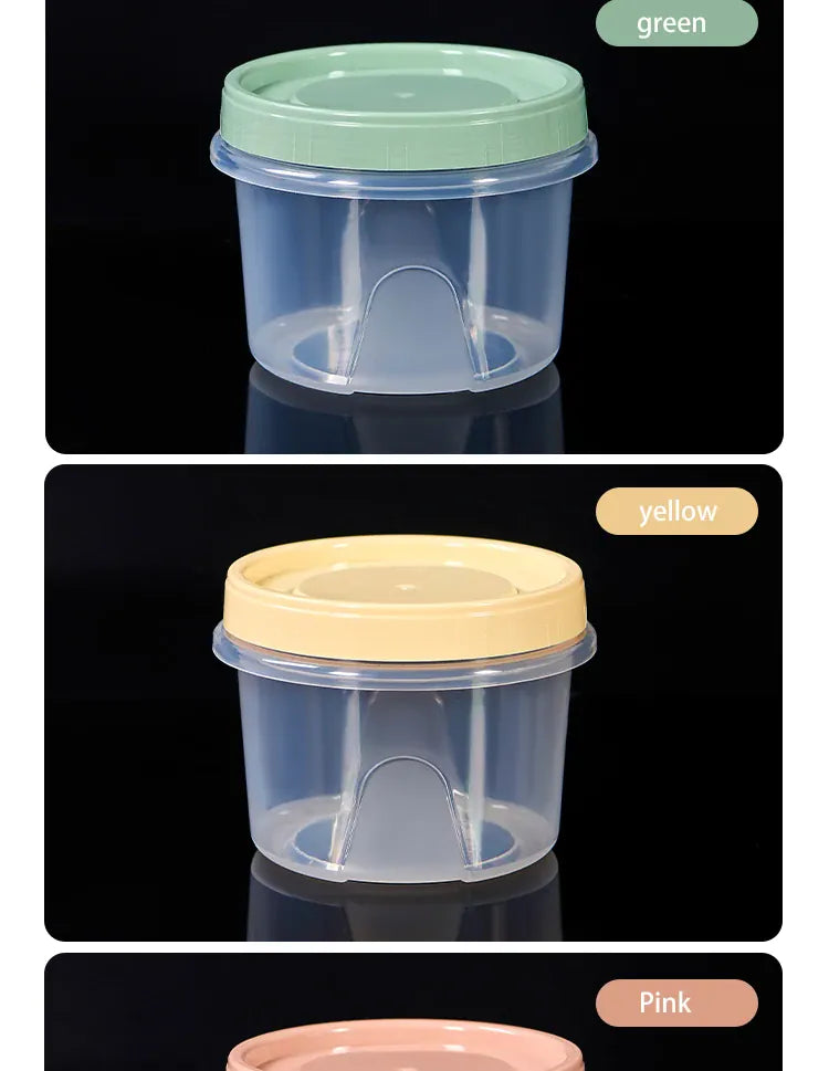 Boîte de Rangement Frigo Hermétique 500ml | 8 Pièces Empilables