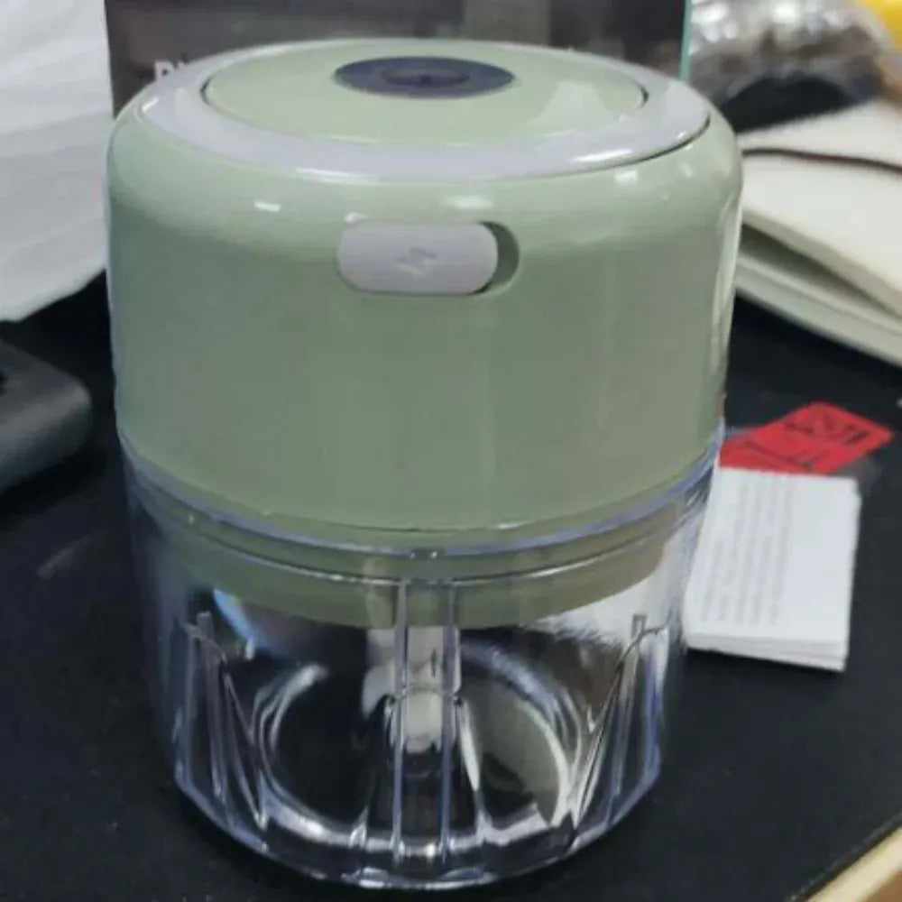 Mini Hachoir Électrique Rechargeable USB 250 ml — Ail, Oignon, Herbes hachoir electrique