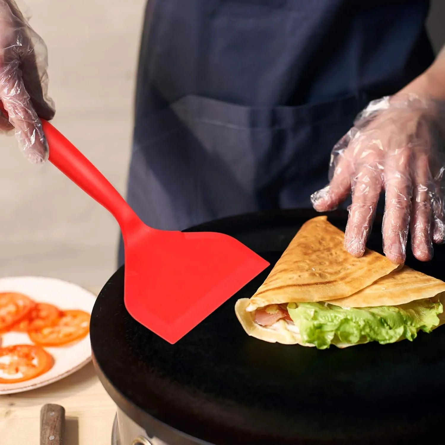 Spatule Silicone Large Flexible | 2 Pièces Résistante à la Chaleur spatule en silicone