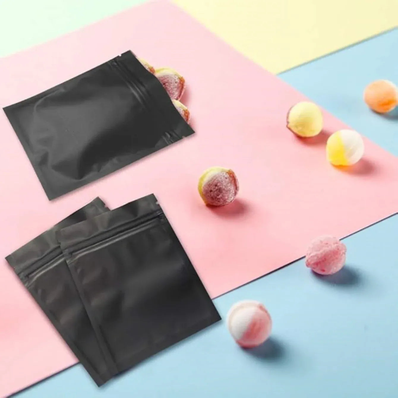 Sachets Zip Alimentaires Hermétiques - Lot de 50 en Aluminum