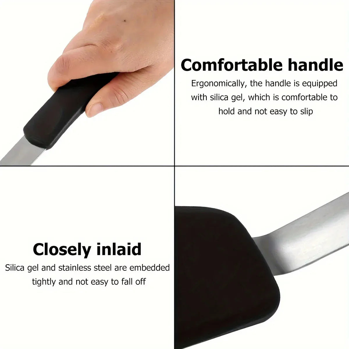 Spatule Silicone Flexible Résistante à la Chaleur 33cm 1 pièce spatule en silicone