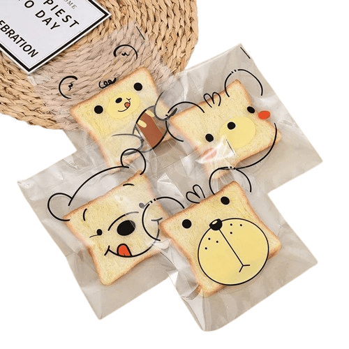 Sachets OPP Auto-adhésifs Animaux - Lot de 100 ssj