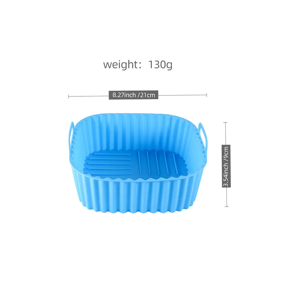 Moule Silicone Air Fryer Réutilisable Carré Haute Température Air Fryer