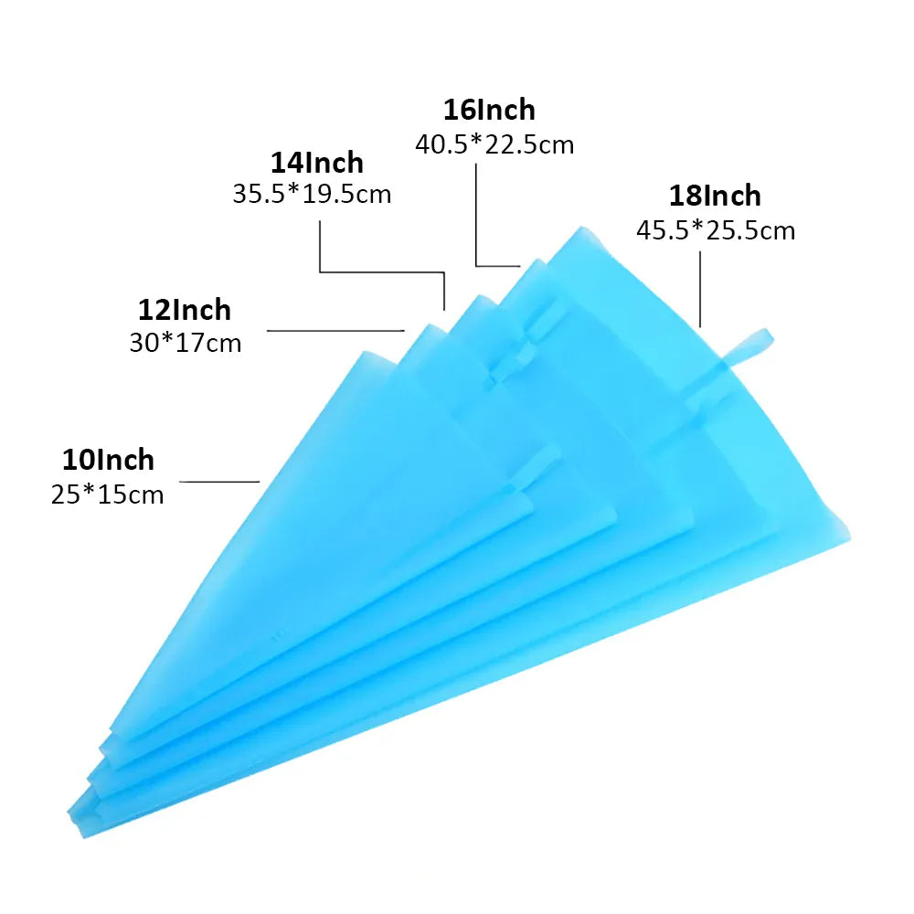 Poche à Douille en Silicone Reusable - Set de 24 Douilles de Pâtisserie douillepoche