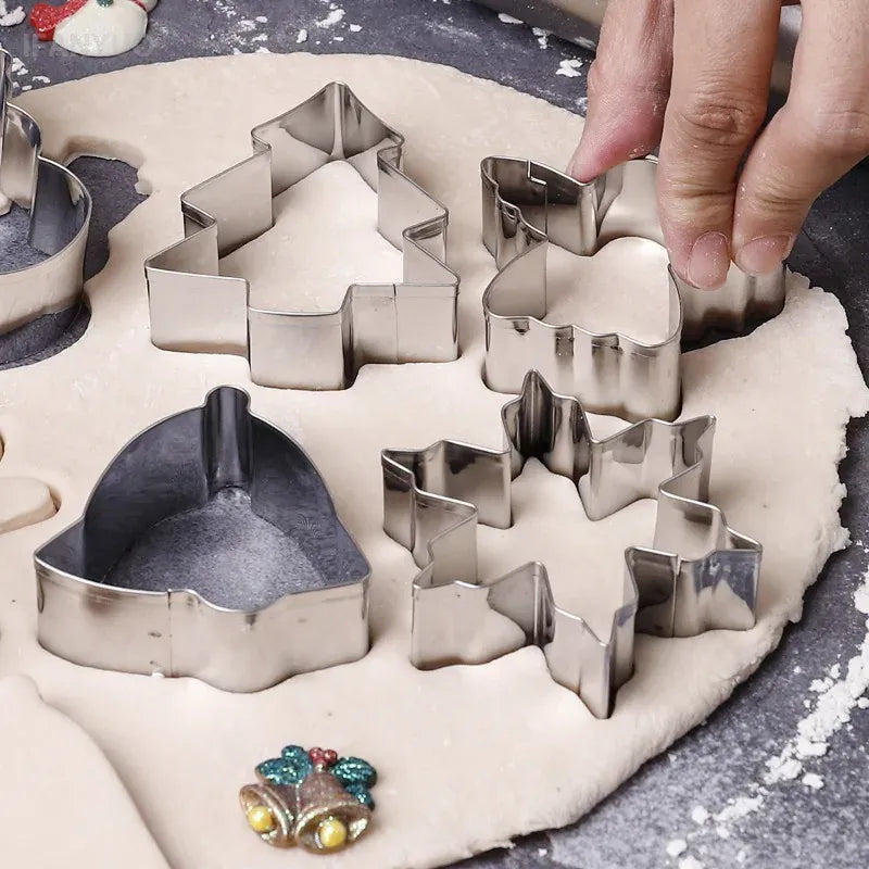Emporte-pièces de Noël en Acier Inoxydable – Set de 6 Formes Festives emportepieces