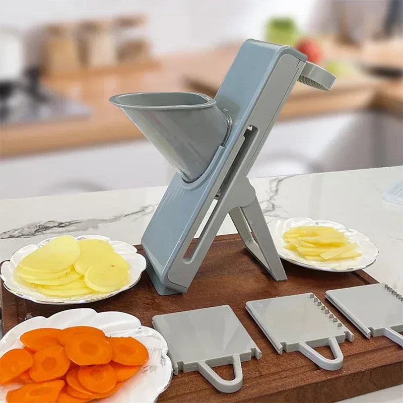 Mandoline Coupe-Légumes Multifonction 4-en-1 — Julienne 3/7 mm Mandoline